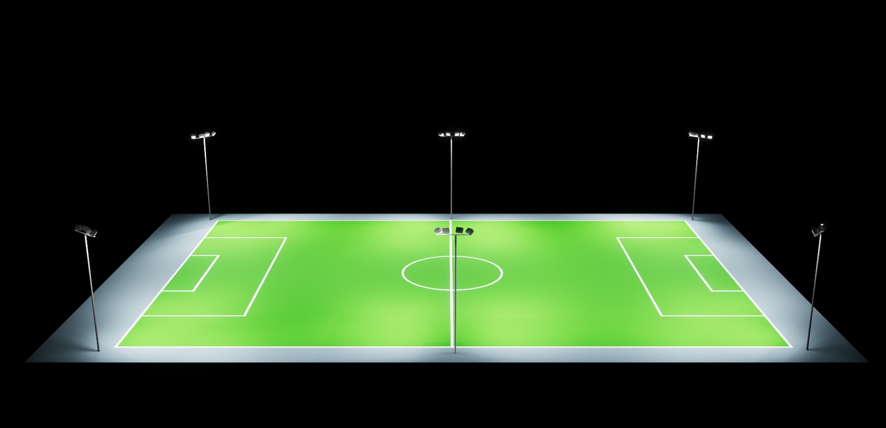 Football Class II 6 poles 18m 3D